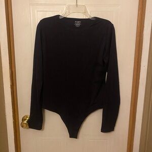Pumiey Black Long Sleeve Bodysuit 2XL